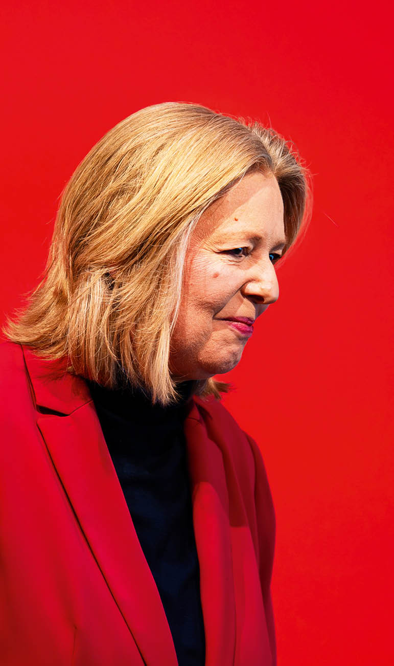 31.01.2026 - B rbel Bas bei Delegiertenversammlung der Region Hannover: Die Bundesministerin f r Arbeit und Soziales bei der Delegiertenversammlung der Region Hannover zur Aufstellung der SPD-Kandidatur f r die Regionspr sidentschaft im Expowal in Hannover.  Foto: Noah Wedel  